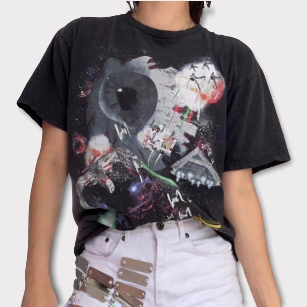 MISHKA x STAR WARS black graphic T-Shirt